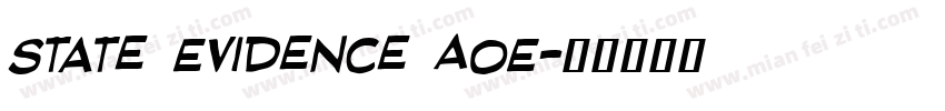 State Evidence AOE字体转换
